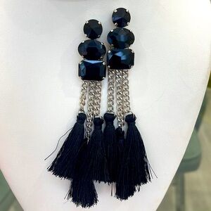 Black tassel earrings by viviglam ❤️🌹